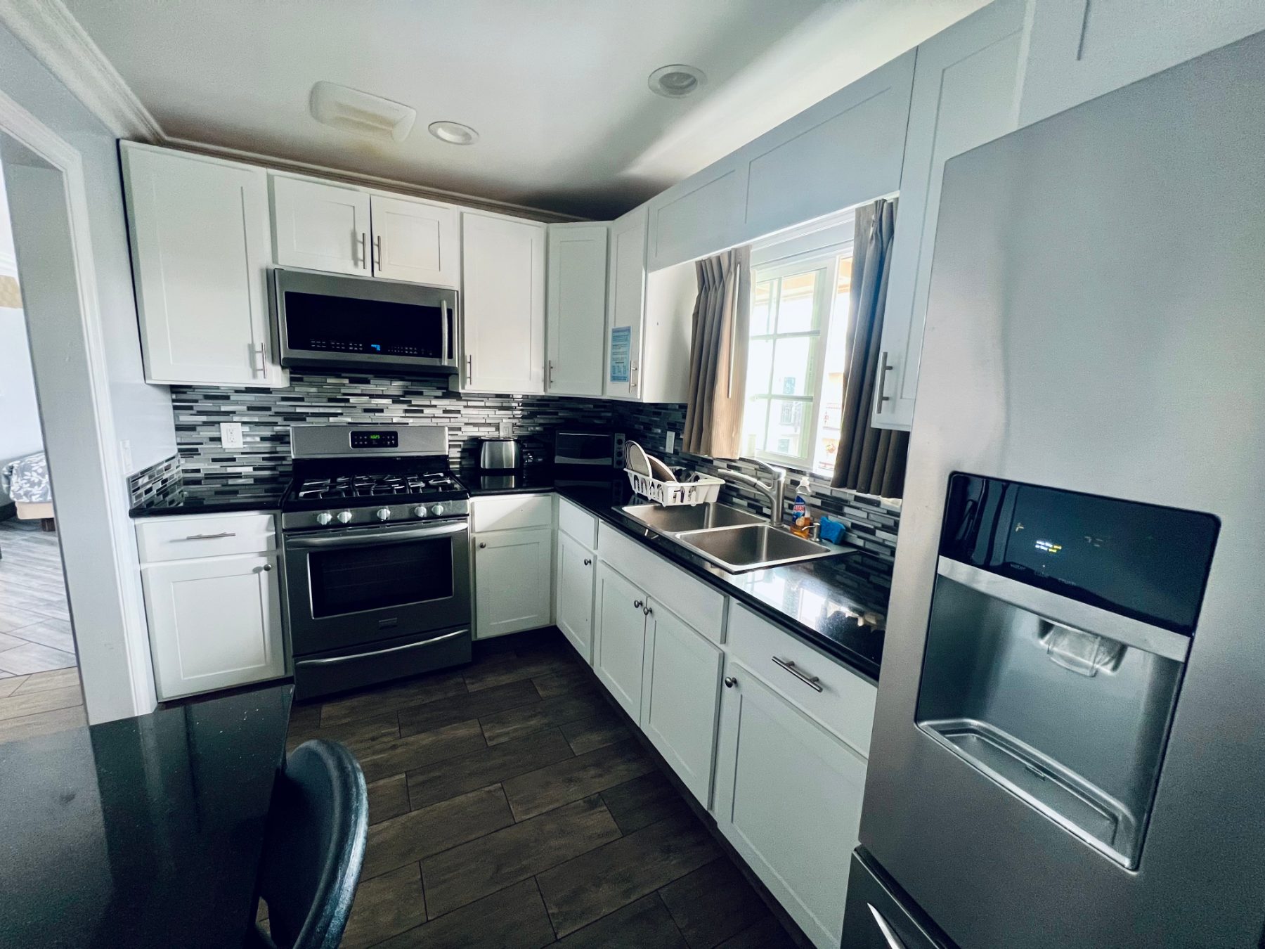 Gastove in kitchen picture