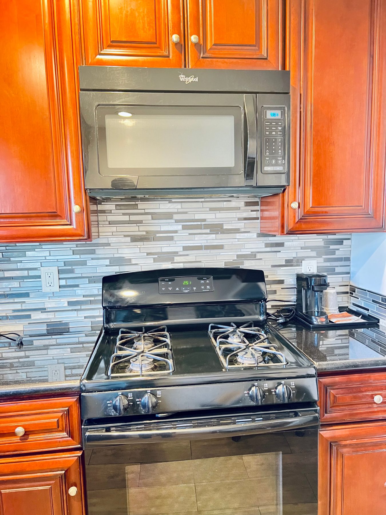 Gastove in kitchen picture